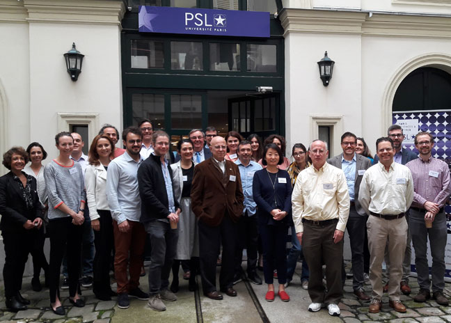 L'ensemble des membres du programme doctoral PSL-Biogen lors du symposium du 7 et 8 octobre 2019 © Universite PSL