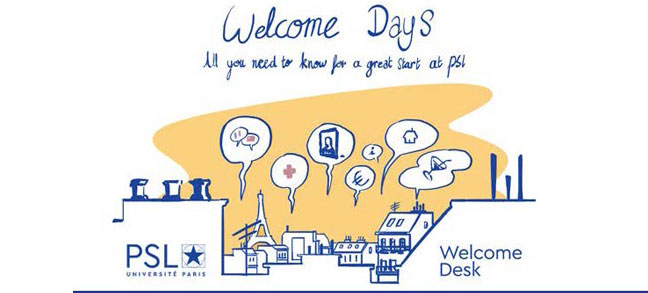 Programme des Welcome Days de l'Université PSL