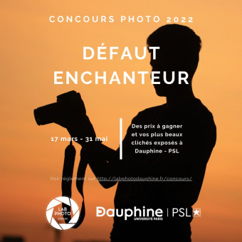 Concours Lab Photo de l'Université Paris Dauphine.- PSL